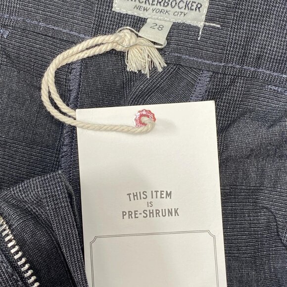 NEW KNICKERBOCKER Men's Preshrunk Cotton Plaid Trousers Size 28 Dark Grey - Picture 4 of 8